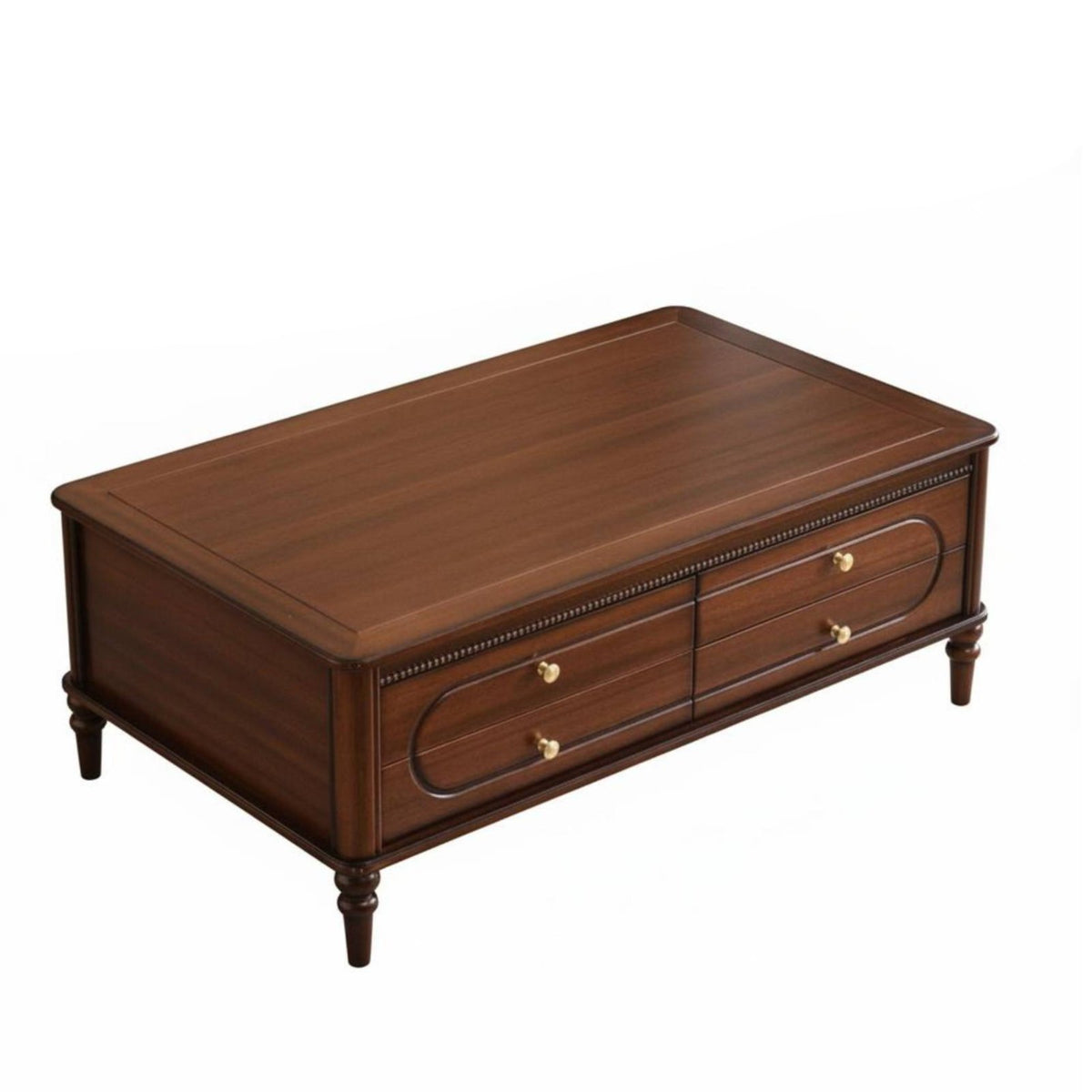 Glass Top Coffee Table Retro design Glass Top Table with Drawers mid-1900sera Modern Design Minimalist Aesthetic for Lounge Area