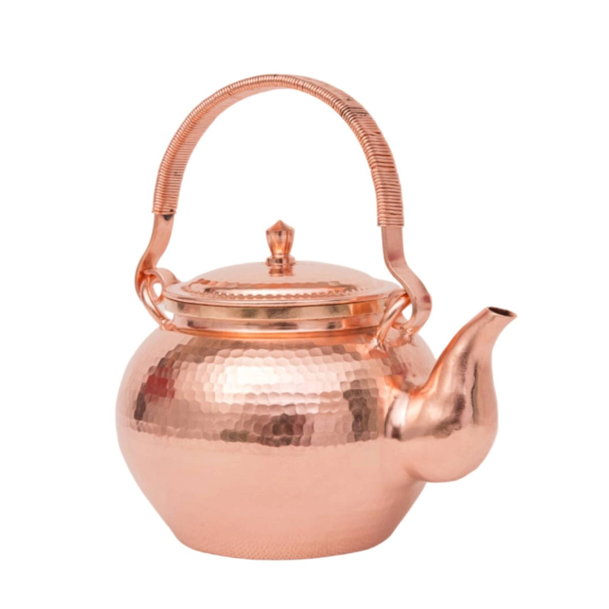 Hammered Copper Tea Kettle Traditional Copper Tea Kettle Handmade Hammered Teapot for Kitchen Display