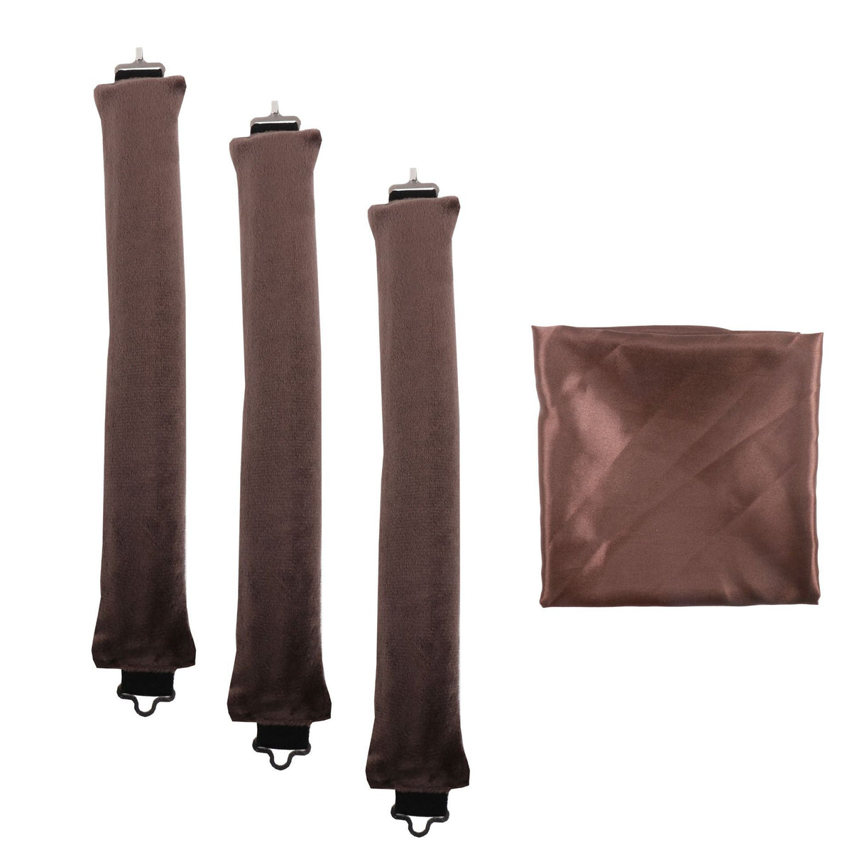 Brown / 3 PCS with Scarf