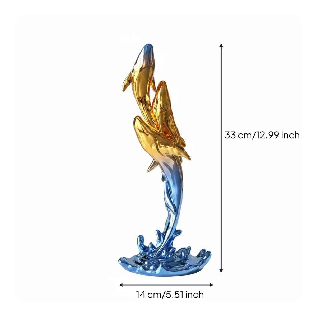 Sea Creature Statue Gift Idea Sea Creature Sculpture Modern Aesthetic for Office
