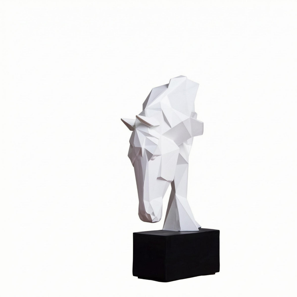 Geometric Horse Figurine Faceted Home Decor Modern for Living Room