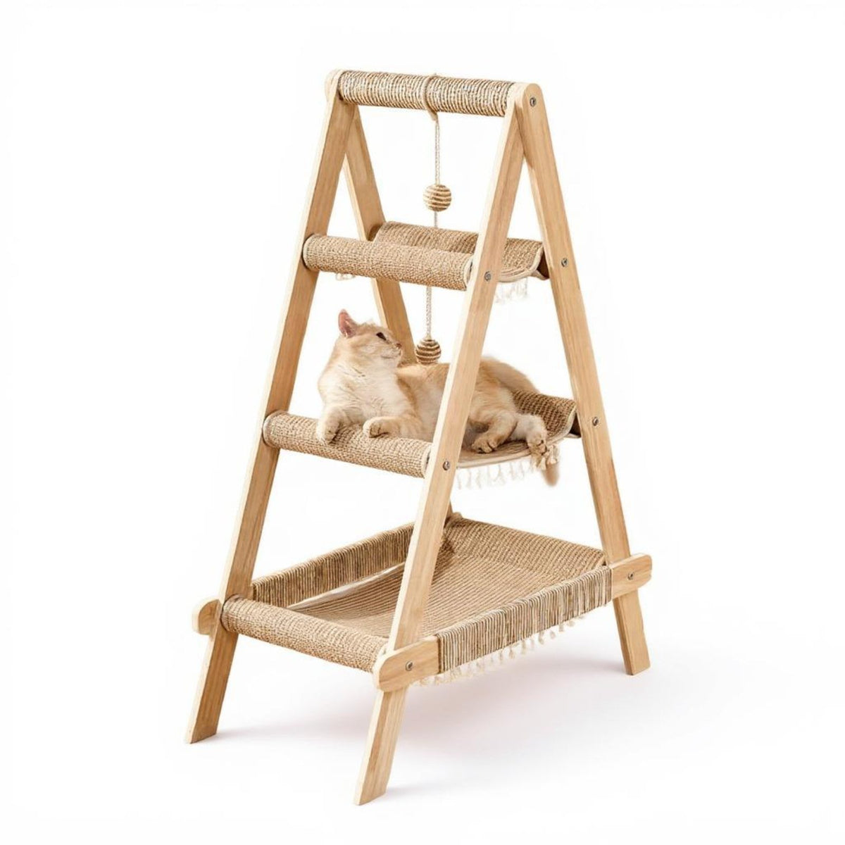 Multi-Functional Cat Tree with Sisal Scratching Post