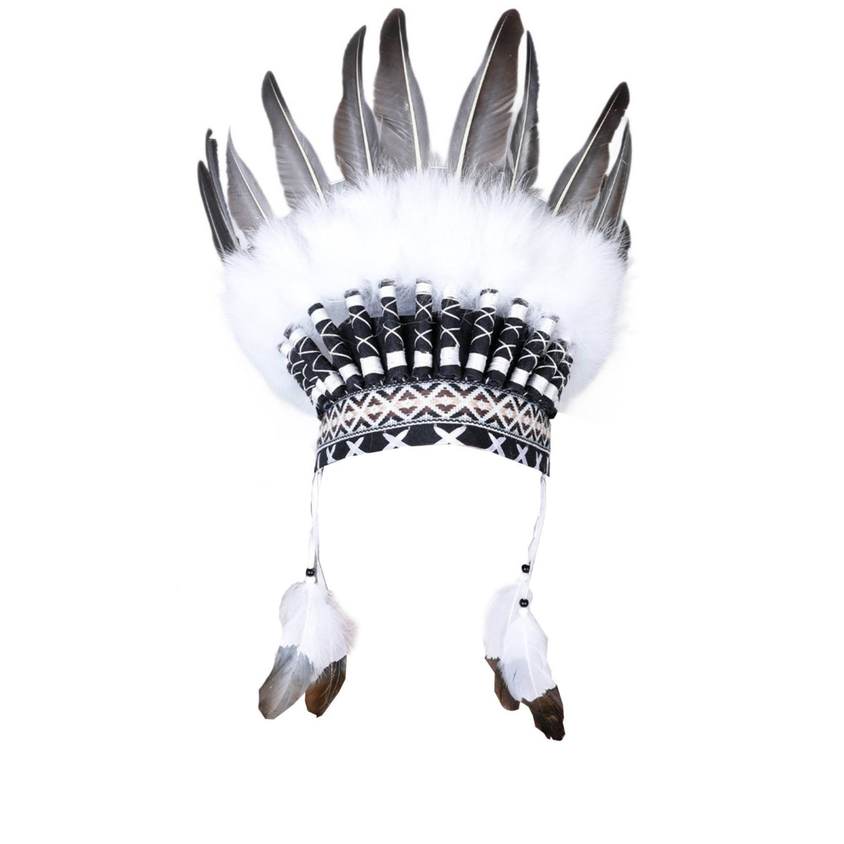 Feather Headdress Stage Performance Party Gear Photo Prop for Dress-Up