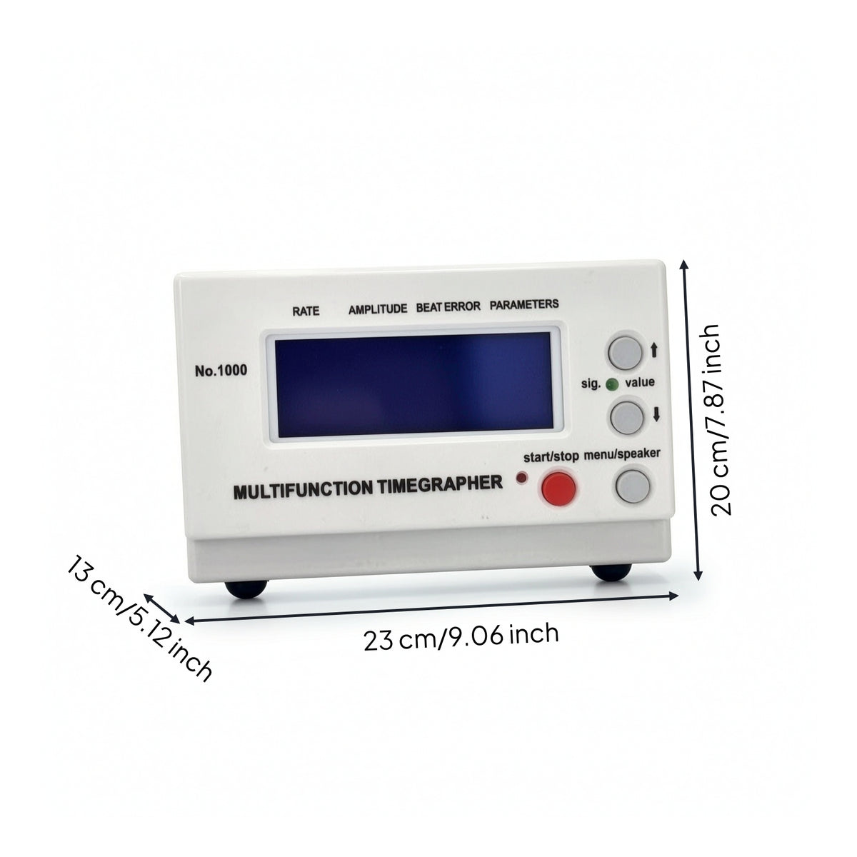Watch Timegrapher with Sensor Clamp Multifunctional Mechanical Watch Timegrapher Calibration Tool Digital Timing Machine Desktop