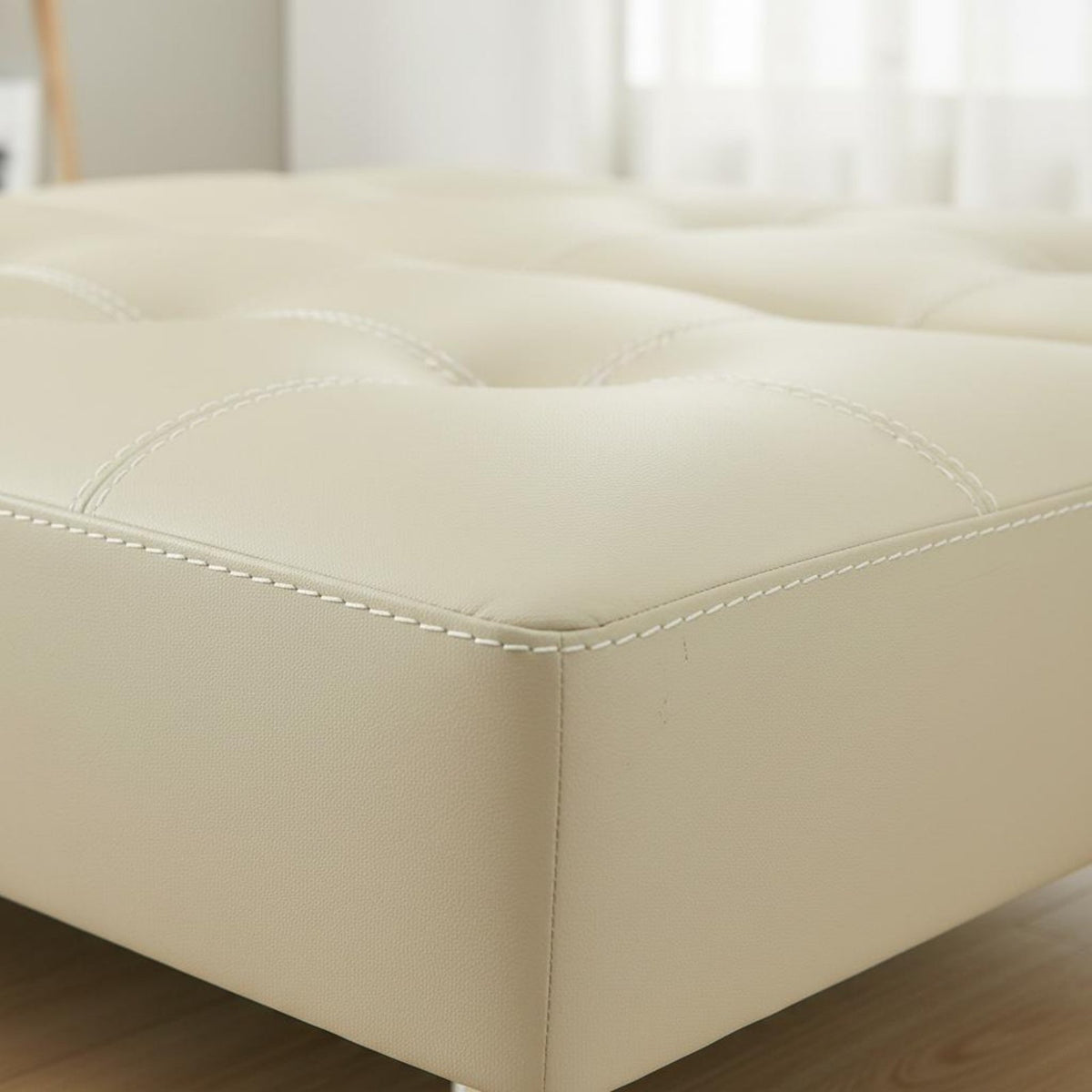 Foldable Sofa Bed Space Saving Modern Futon Couch High-Resilience Sponge Armless Sleeper Sofa for Small Apartment, Living Room, Office