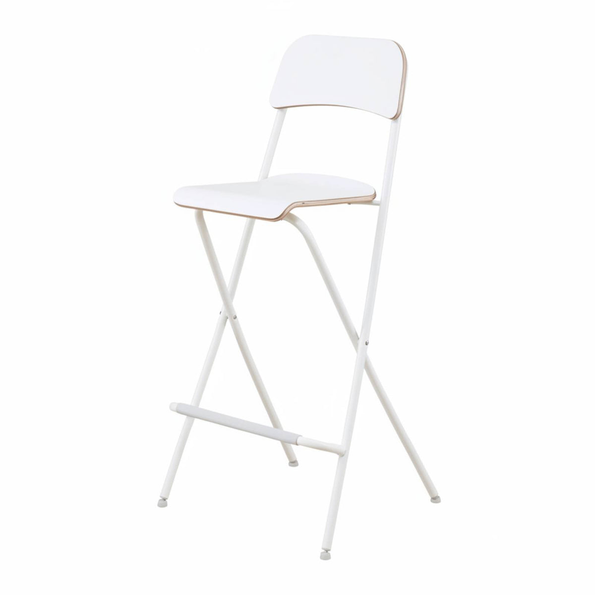 Collapsible High-Back Stool Space-Saving Folding Chair Comfortable Backrest