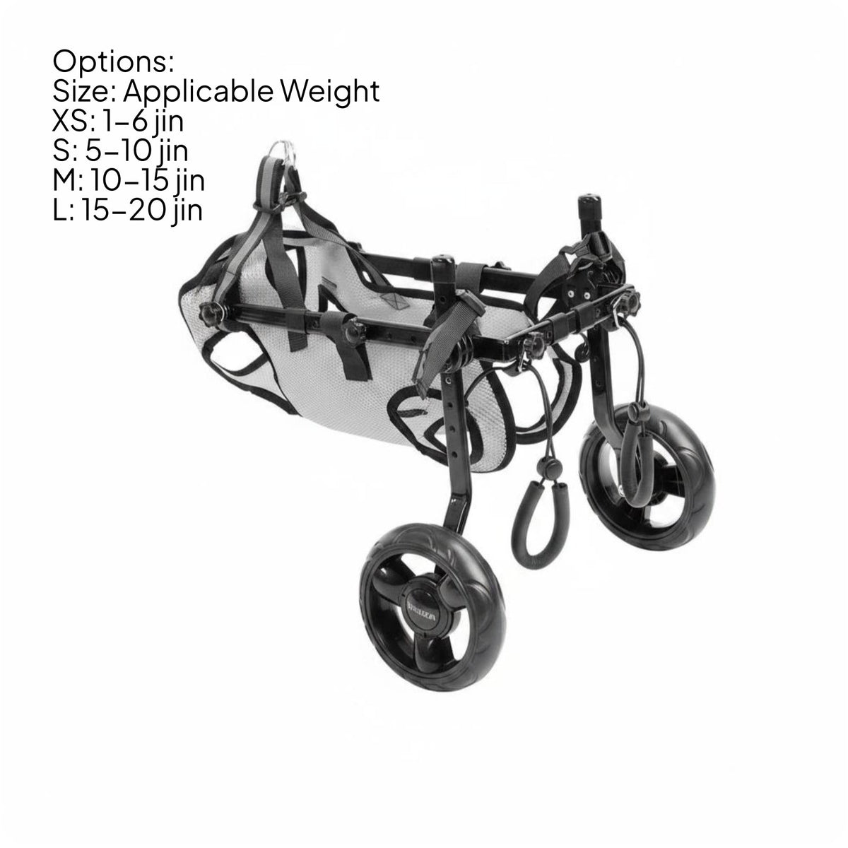Disabled Pet Wheelchair Lightweight Rear Leg Dog Wheelchair Long-Lasting
