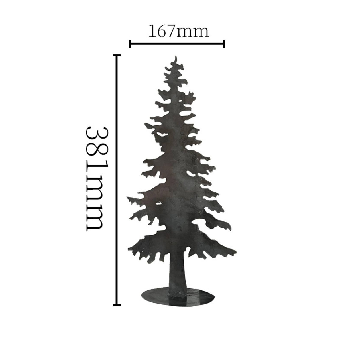 Wrought Iron Christmas Tree Black Holiday Decor Rustic Farmhouse