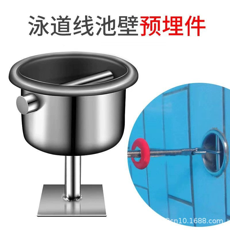 Pool Lane Line Tensioner Accessories with Hooks and Mounts