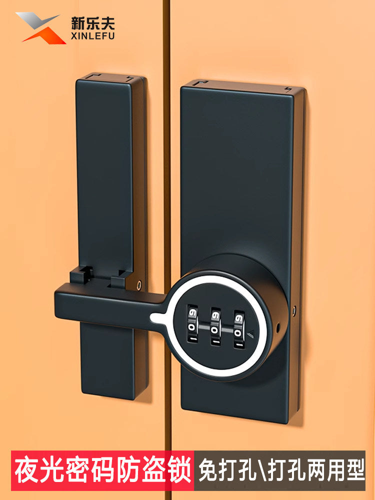 New Model Combination Cabinet Door Lock with Bolt, Waterproof and Rustproof, No Drilling Needed