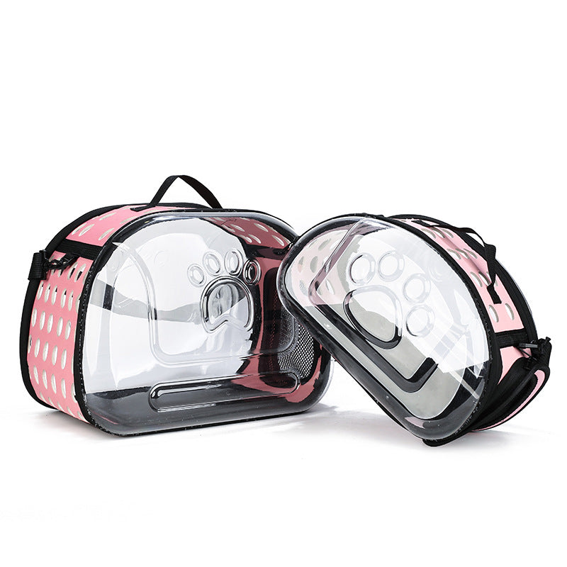 Moorpet Transparent EVA Pet Carrier Backpack for Cats