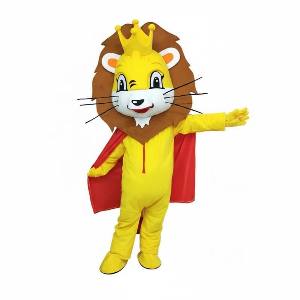 Lion Character Costume Cushioned Material Full Body Lion Outfit Eye Catching Event Attire for Parties