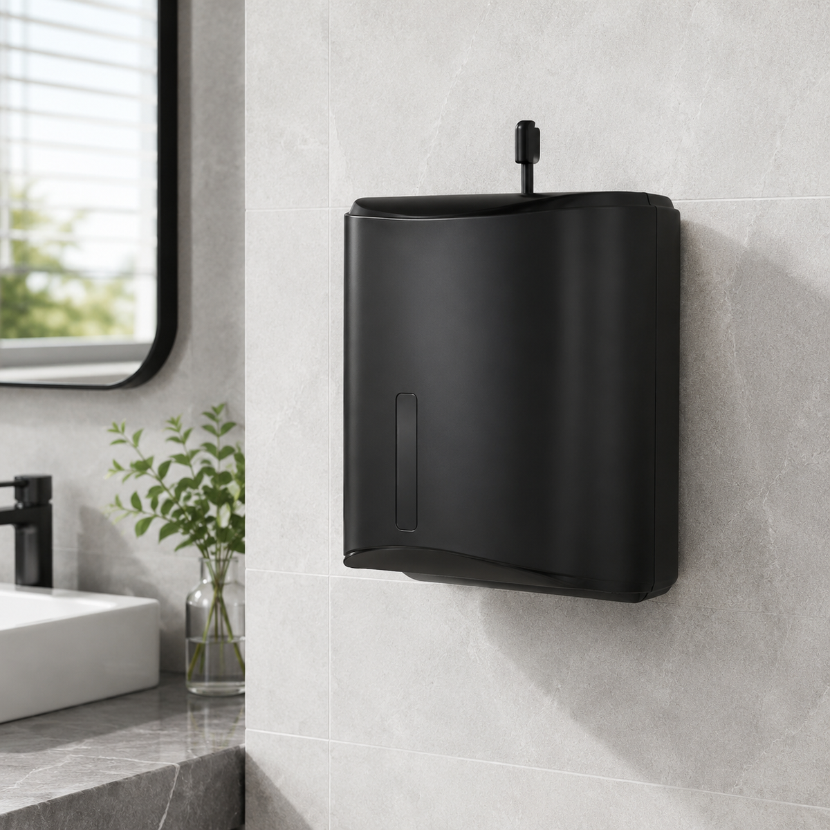 Toilet Paper Holder, Waterproof, Roll Compatible, For Bathroom, Plastic