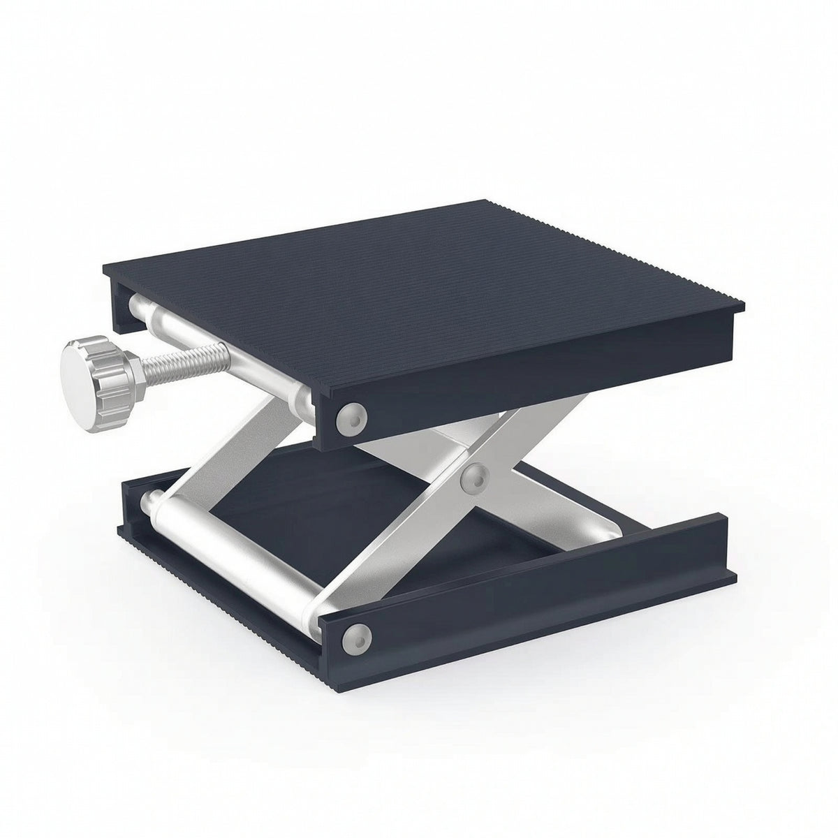 Aluminum Manual Lift Table Single Scissor Lift Table Non-Slip Pad