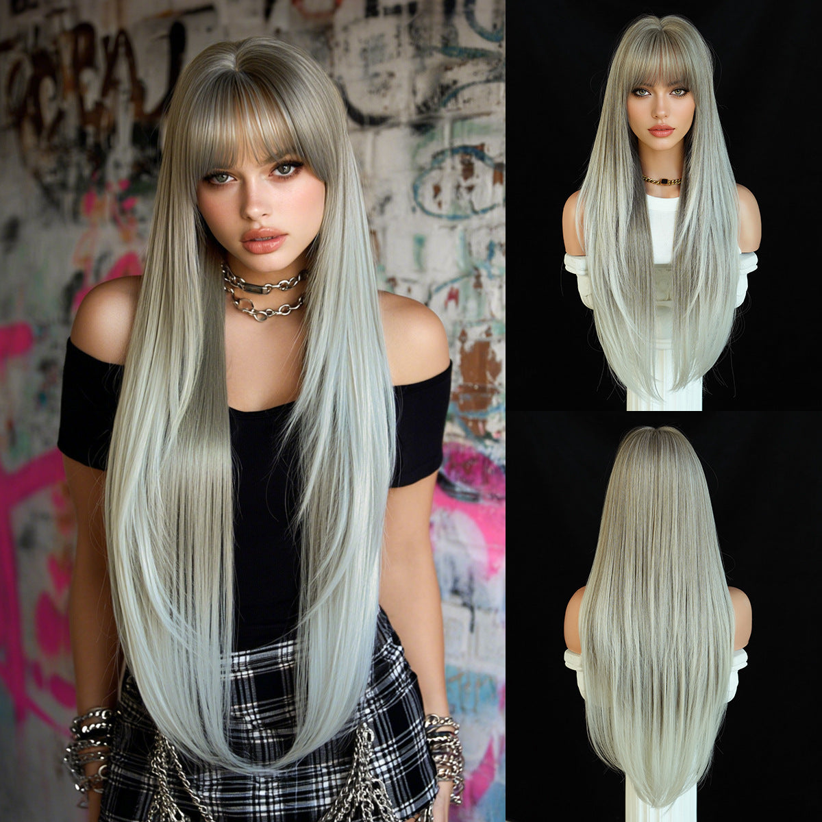 White Gray Gradient / 85CM