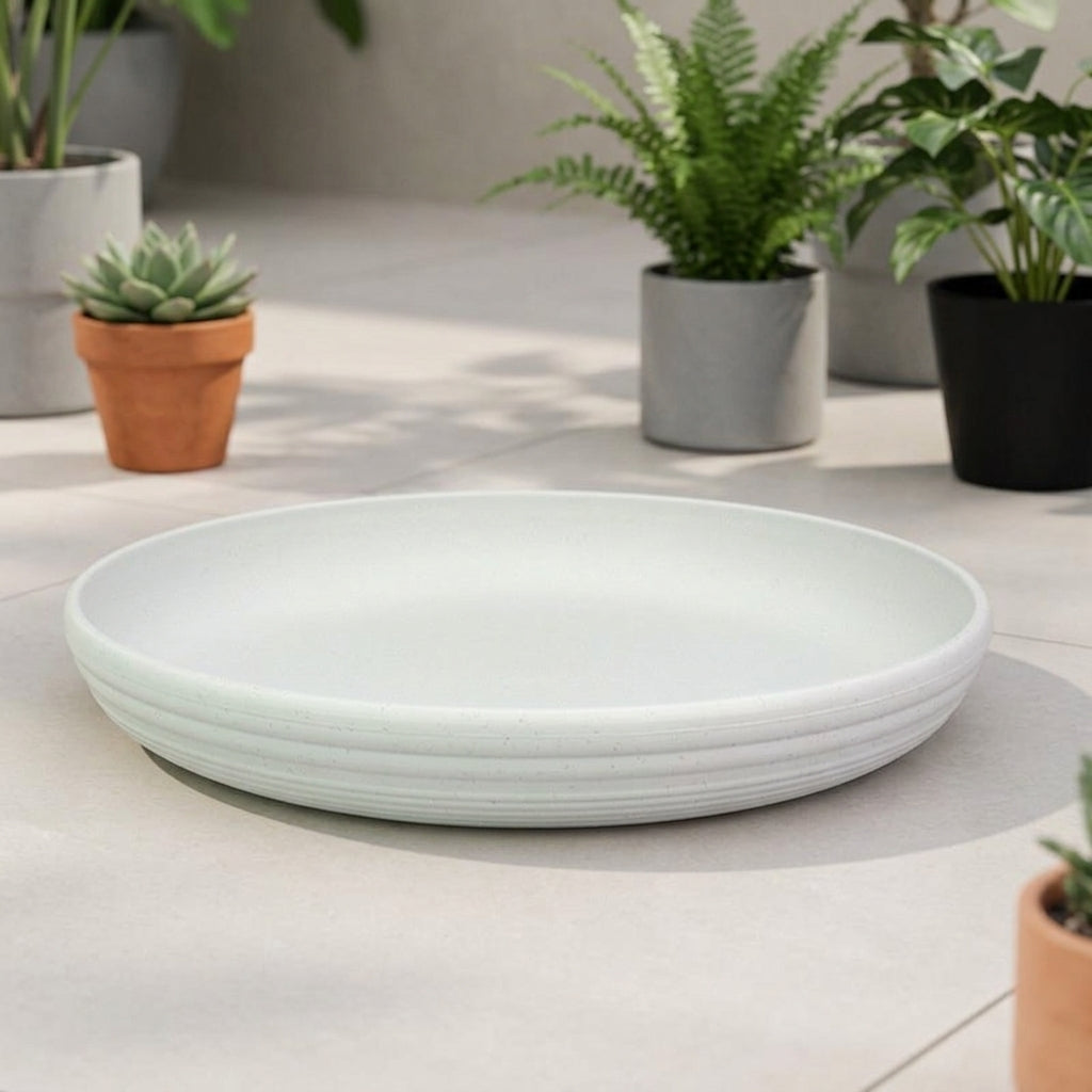 Plant Pot Saucer in Simple Style, Thickened Flower Pot Tray for Gardening Accessories, Indoor and Outdoor Plant Saucer, 15cm Base Diameter