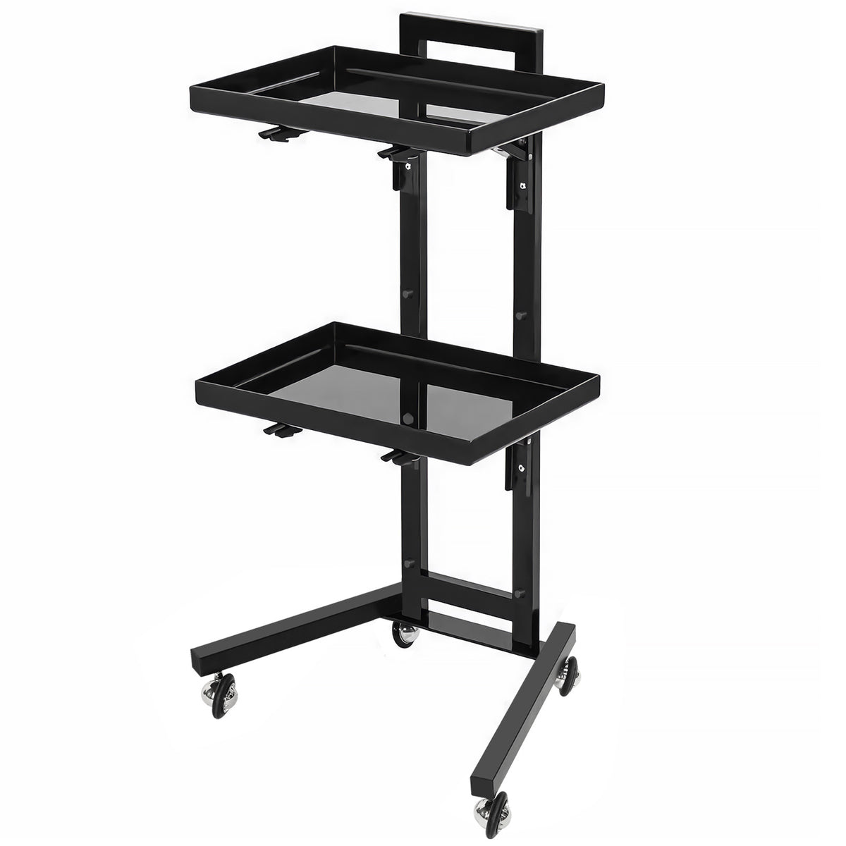 Stainless Steel Hairdressing Cart, Multifunctional Folding Movable for Cutting, Dyeing, Perming, Barber Shop Tool Cart, Salon Special