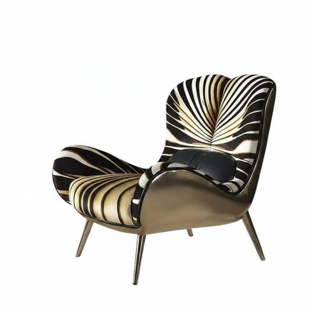 Italian Design Upholstered Single Sofa Luxury Feel Upholstered Armchair signature aesthetic Accent Chair Statement Piece for Interior Designers, Homeowners, Readers, Living Room, Bedroom, perusing corner, Hotel Lobby