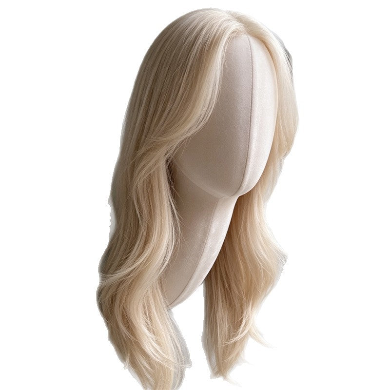 Wall-Mounted Long-Neck Head Mannequin Wig Display Rack with Hat Holder