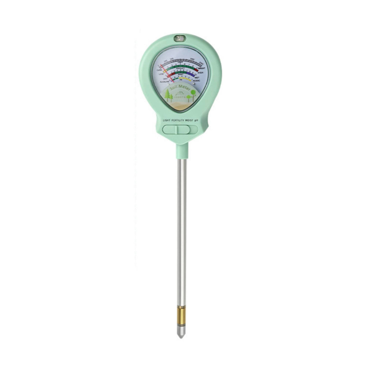 4-Function Soil Tester Meter Selector Switch Garden Tool Accurate Readings