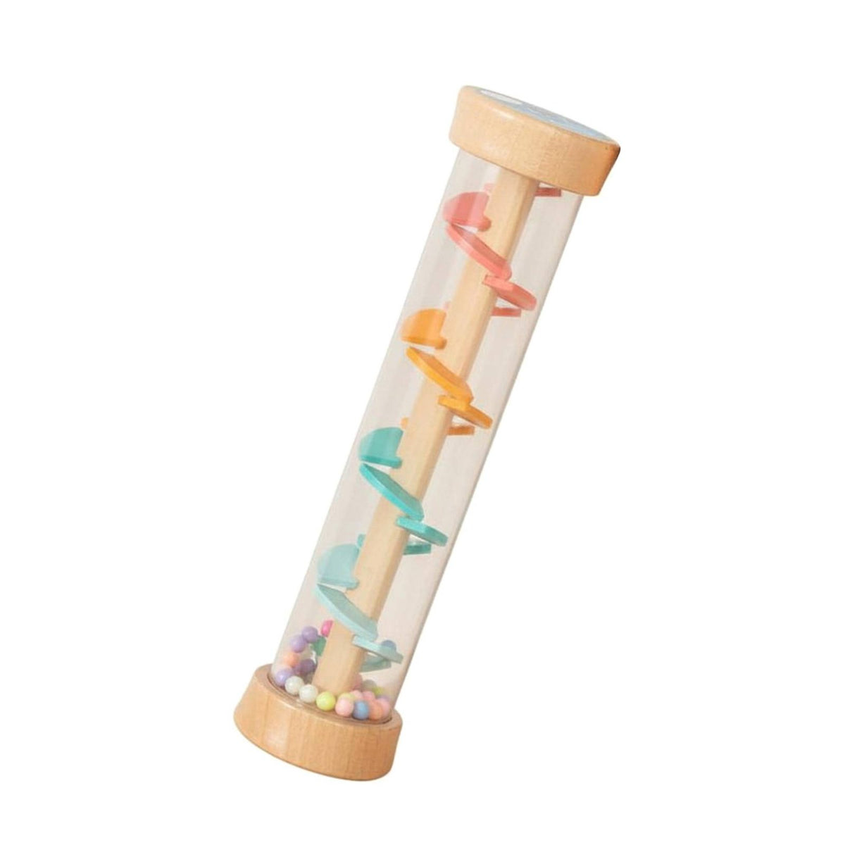 Develops Fine Movement Skills Wooden Rainstick Shaker Lightweight Rain Sound Tube Easy Grip Child-Centered Rainmaker Instrument Polished Rounded Corners for Babies