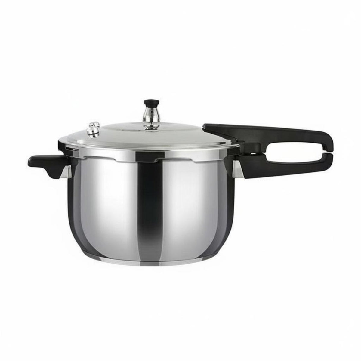 Multi-Cooktop Compatible Stainless Steel Pressure Cooker Large Capacity Stainless Steel Pressure Pot Heat-Resistant Handles Fast Cooking Pot Energy Saving for Families, Home Use