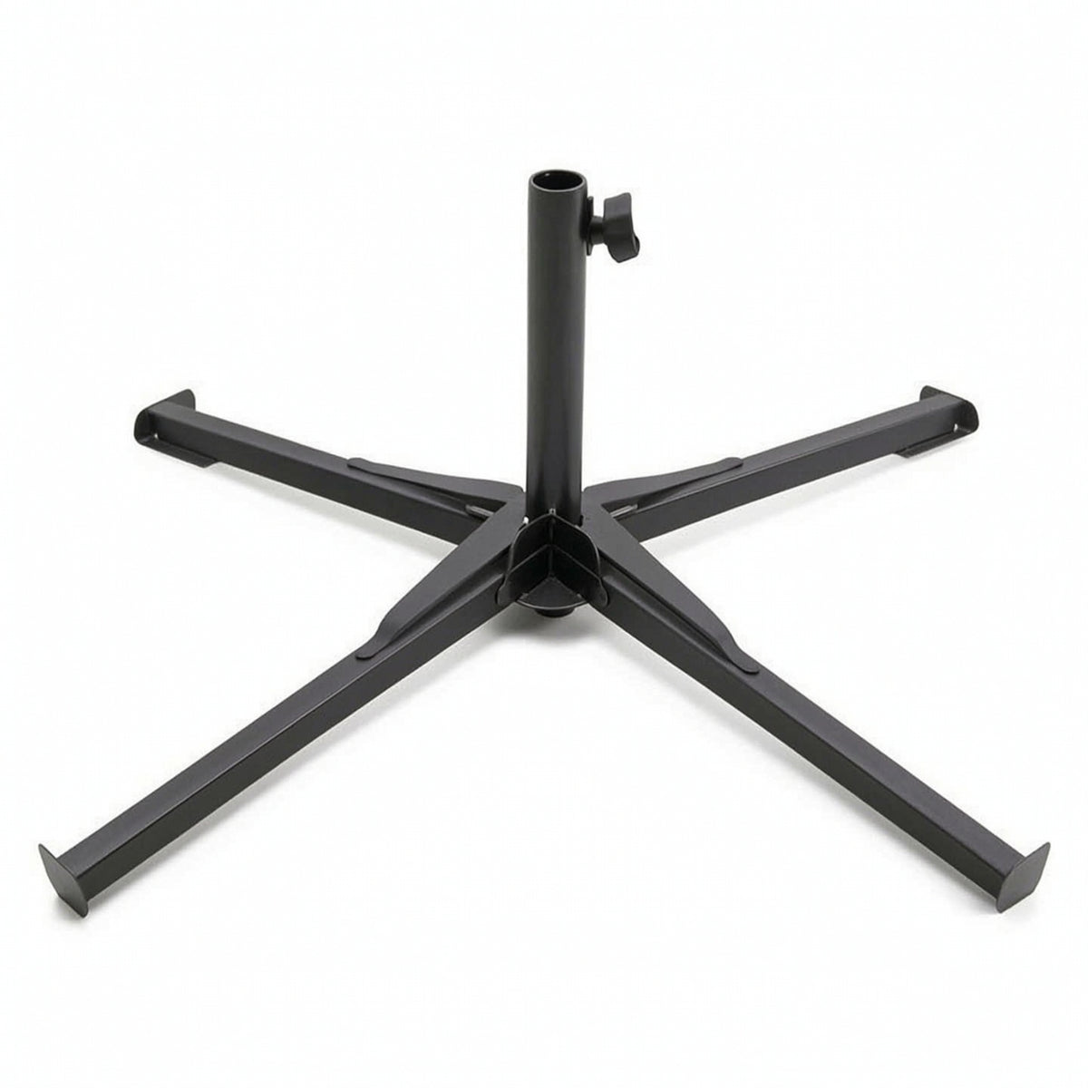 Folding Umbrella Stand Space-Saving Cross Umbrella Base Cross Brace Stand Kit Heavy Duty Weatherproof for Vendors, Garden, Beach