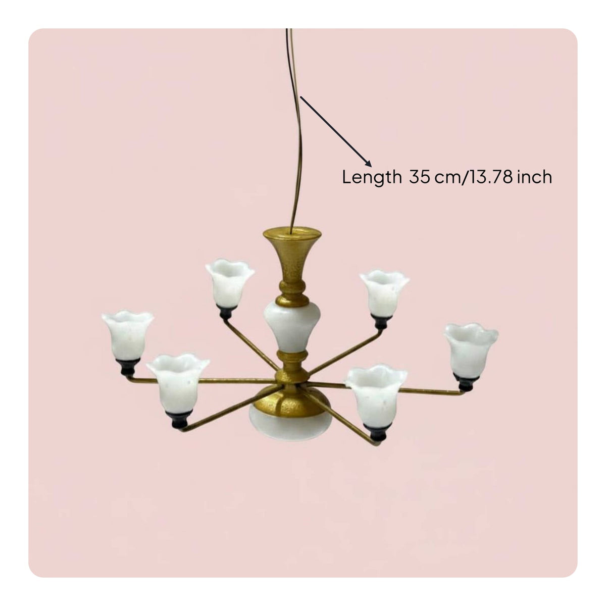 Dollhouse Chandelier DIY Friendly Mini Chandelier Room Display for Model Makers