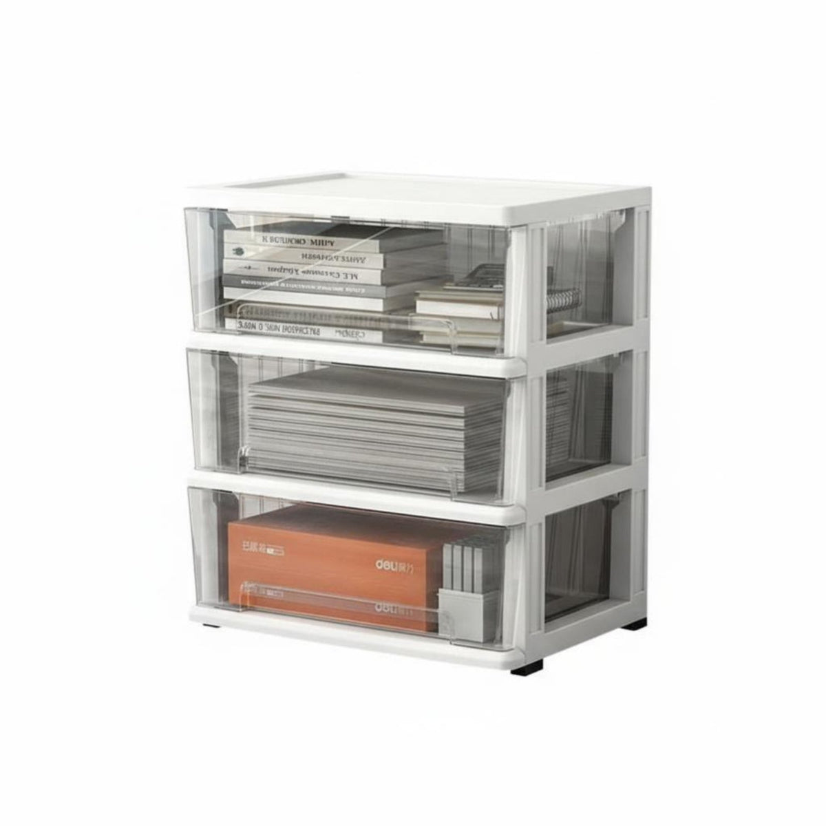 Mobile Under-Desk Shelf Top Drawer Storage Rack Multifunctional for Study Room