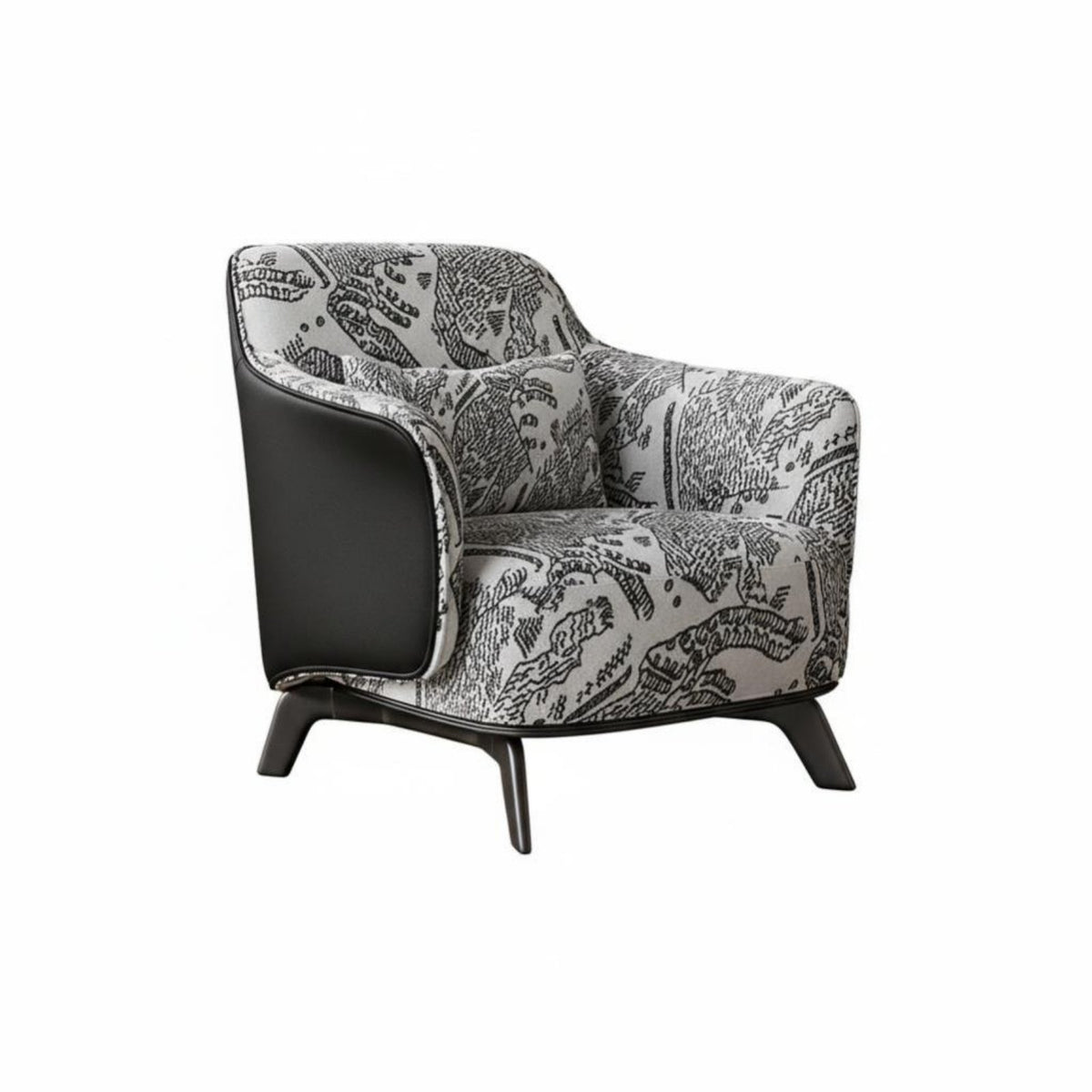 3 Pieces Cane Rear Armchair Set with Table French Vintage Indoor Furnishing Mid-Centuryperiod Modern Woven Rearrest