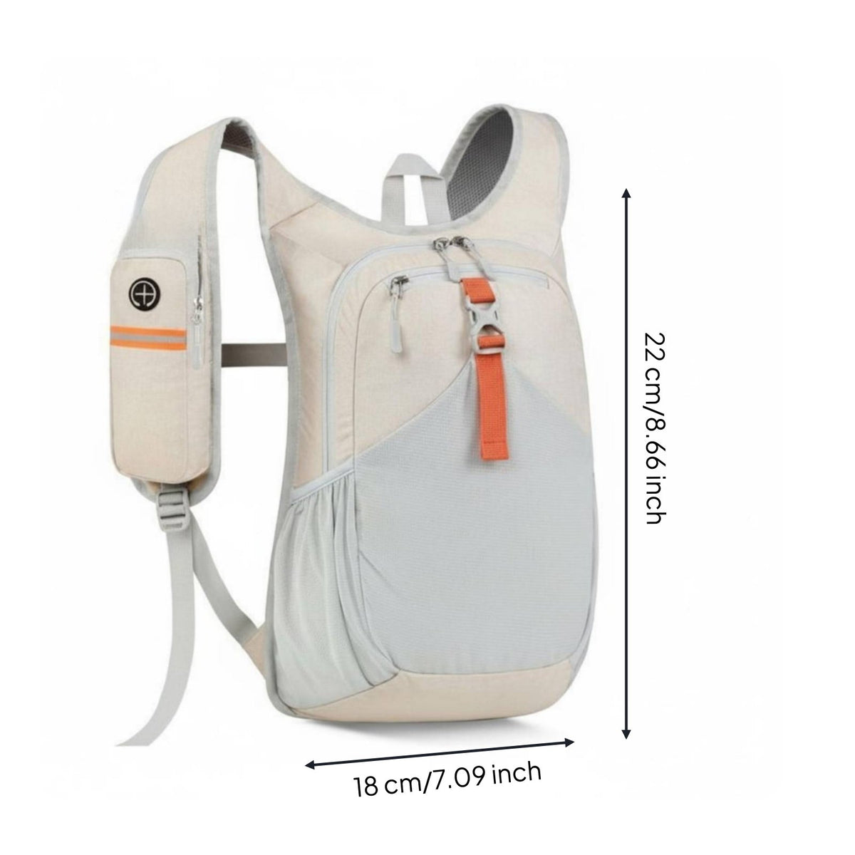 Foldable Hiking Backpack Water Repellent Lightweight Packable Daypack Breathable Running Vest Backpack for Hikers, Commuters