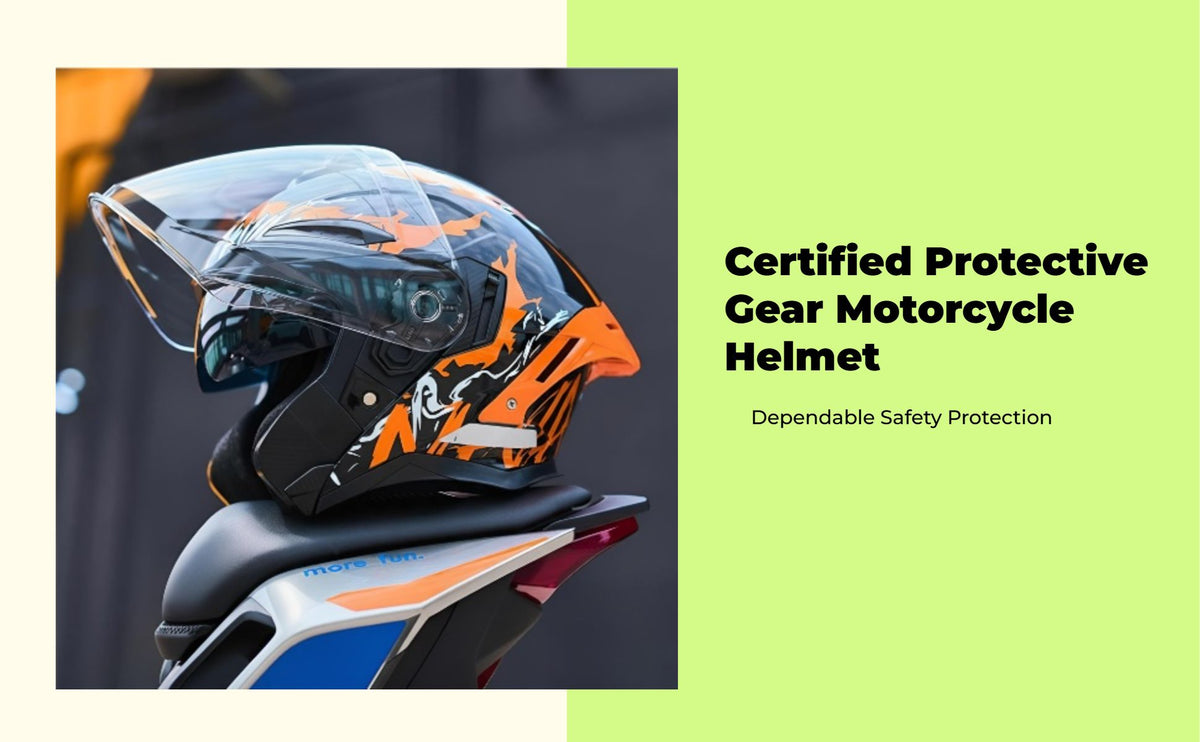 3/4 Open Face Motorcycle Helmet