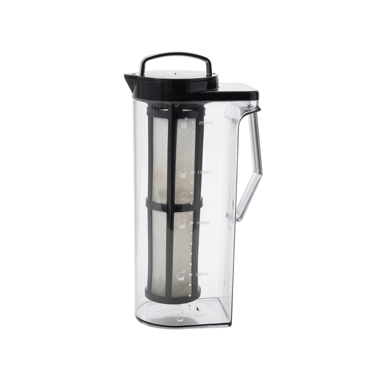 Slim Refrigerator Pitcher with Infuser Graduated Infusion Pitcher with Filter BPABPA-Safe Carafe with Lid Lightweight for Tea Lovers, Kitchen