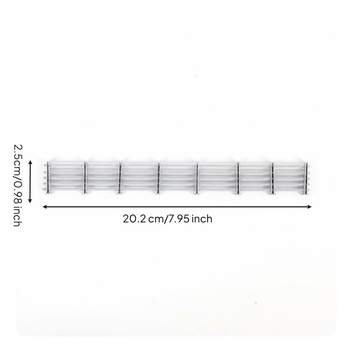 Model Street Railing DIY Miniature Roadside Fence Easy to Decorate for Hobbyists