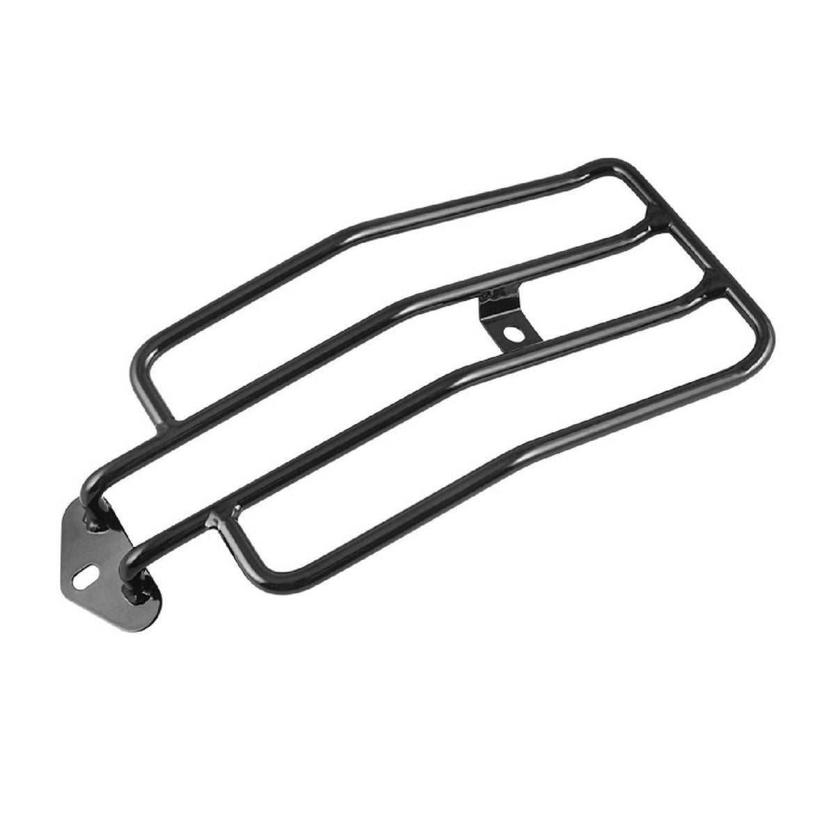 Black Finish Rear Luggage Rack Sturdy Motorcycle Rear Rack Heavy-Duty Slimline for Motorcyclists, Commuters, Commuting