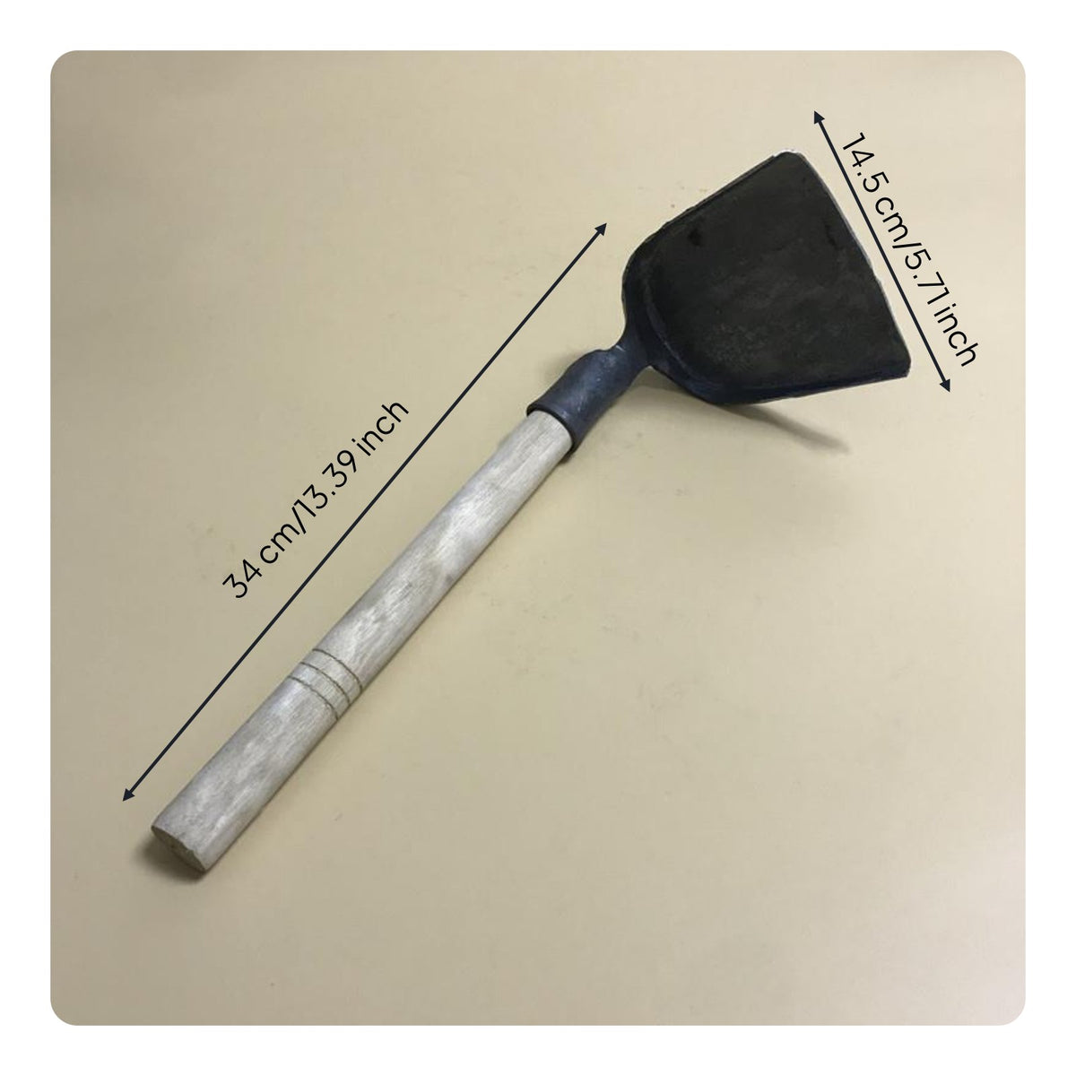 Wok head No Coating Shaped Iron Head for Cooking Enthusiasts, Chefs