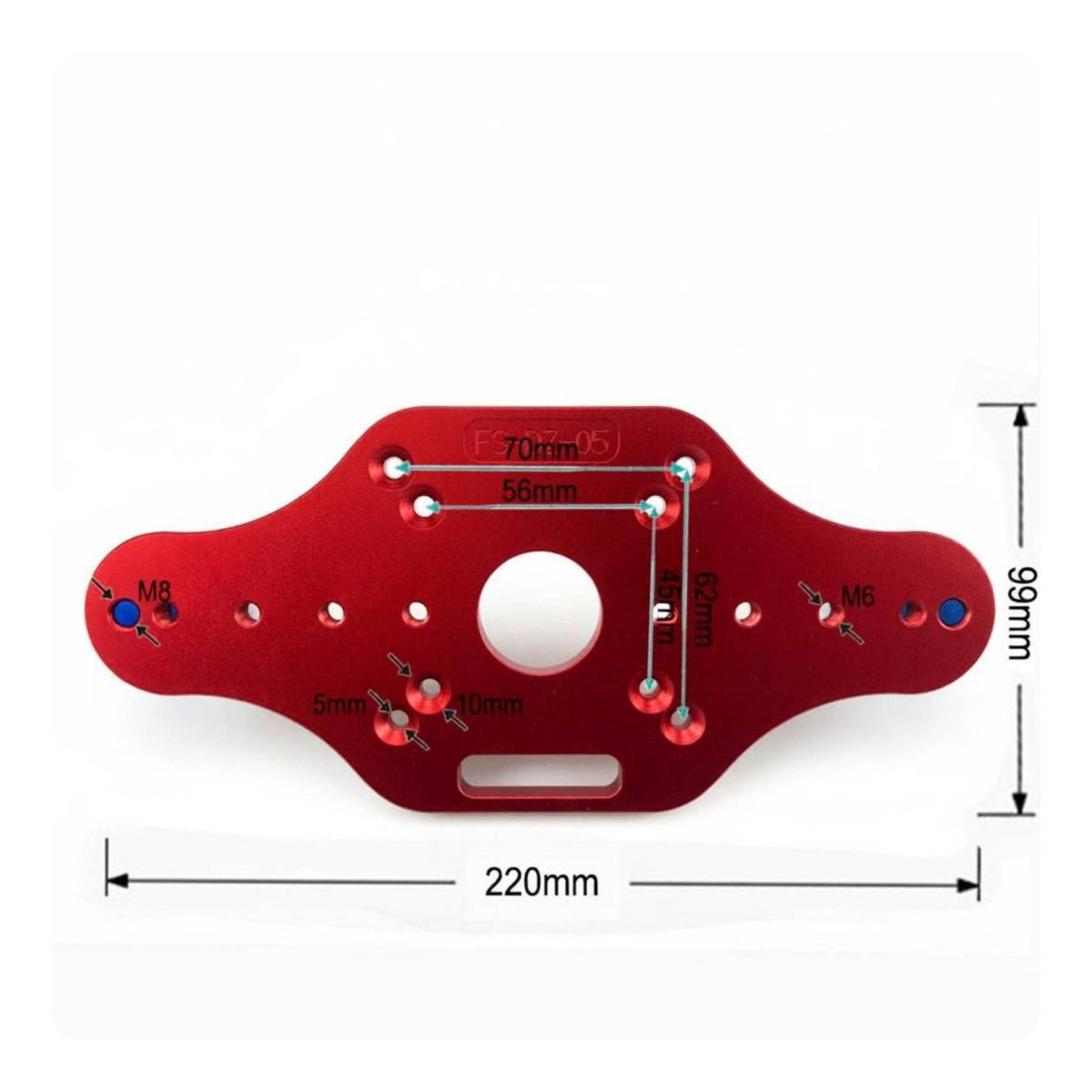 Router Mounting Plate Precision Woodworking Slotted Router Base Easy to Install