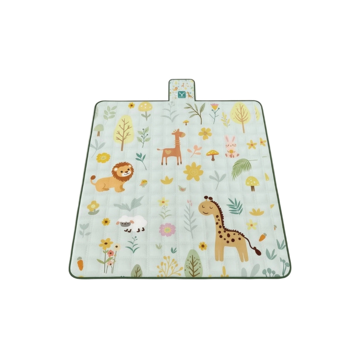 Waterproof Picnic Mat with Carry Loop Compact Foldable Picnic Blanket Soft Foldable Beach Mat Easy-to-Clean for Picnics