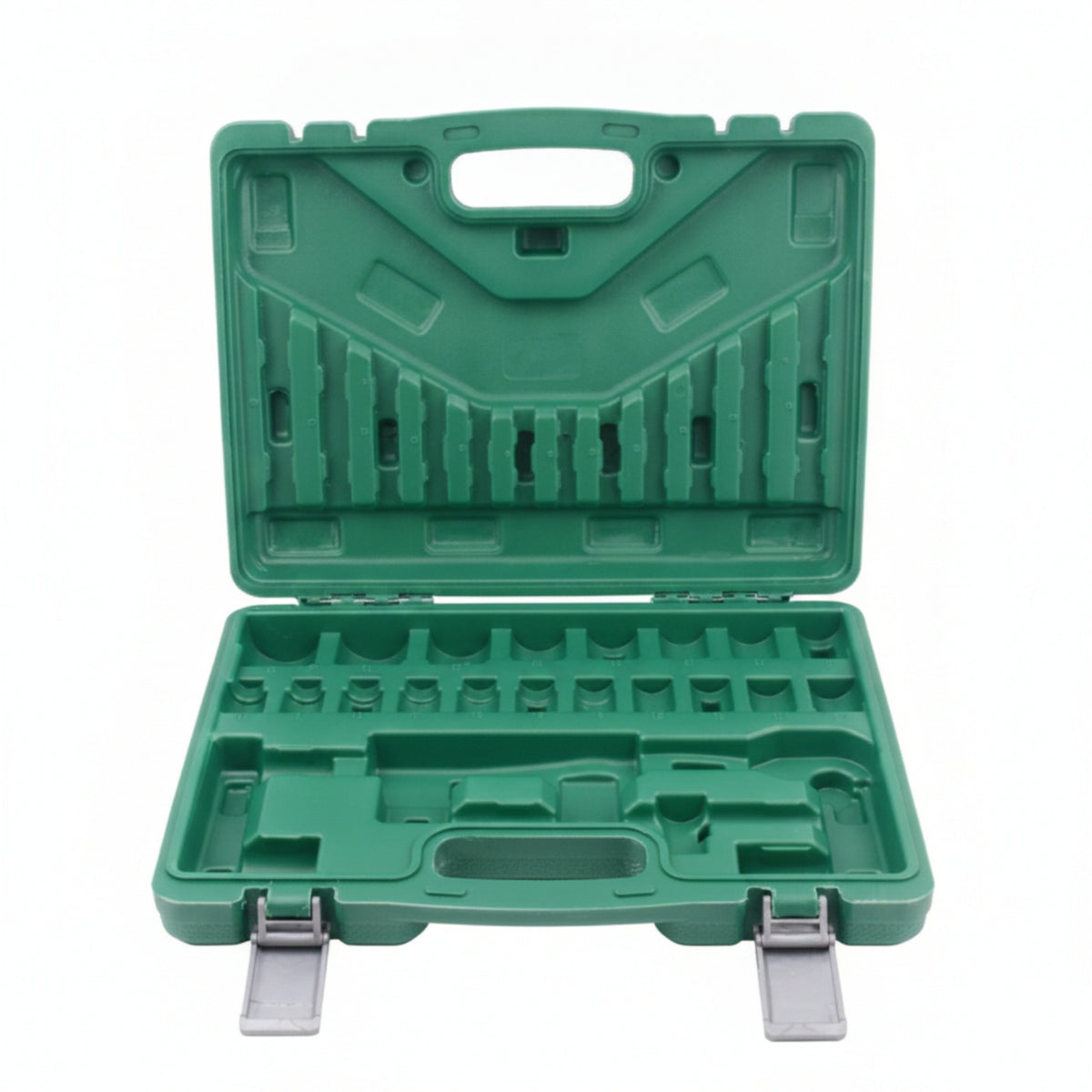 Socket Set Case with Metal Sturdy Suitcase with Handle Portable