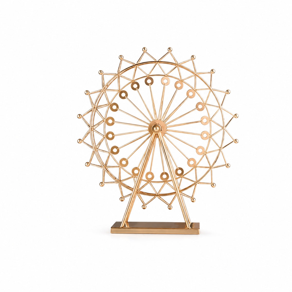Ferriss wheel Ornament Metal Ferriss wheel Decoration Wire-Frame Tabletop Decor for Wedding