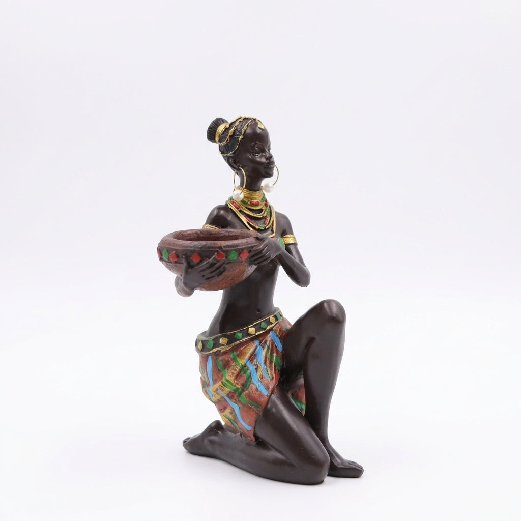 Resin Candle Holder Sculpture, European Style