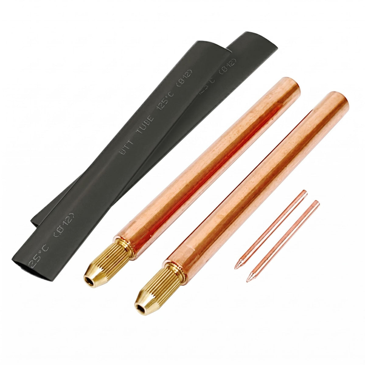 Threaded Ends Point Soldering Tips Insulated Sleeves Point Soldering Tip Copper-Colored Connection Tip Removable