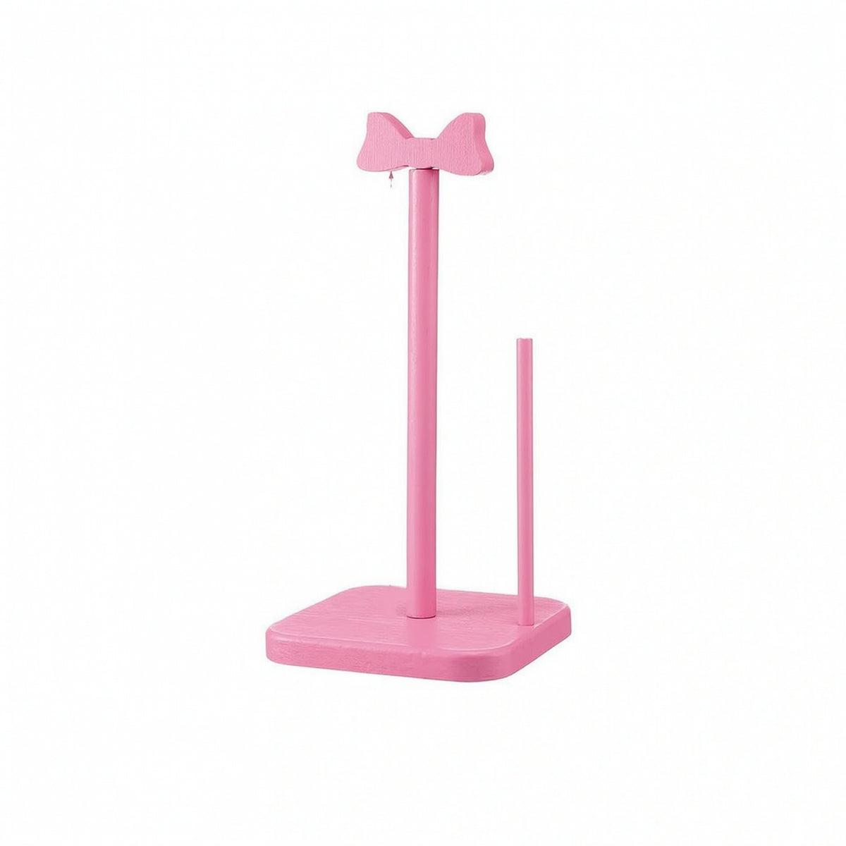 Paper Towel Holder Freestanding Paper Towel Holder with Bow Top Wooden