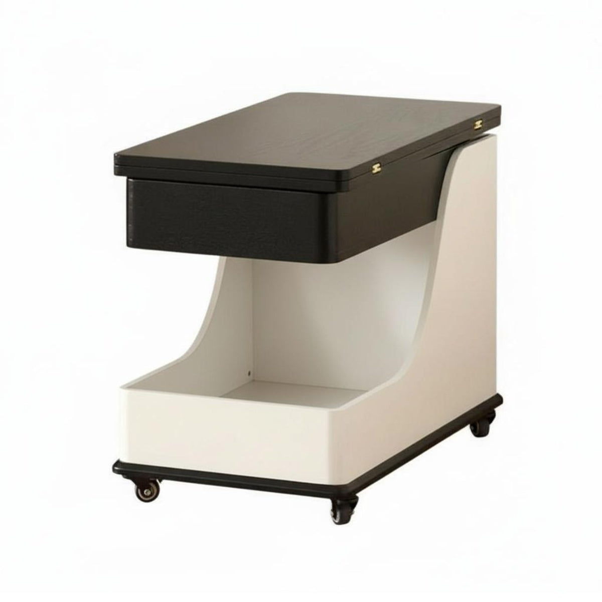Adjustable Height C-Table Hidden Storage Adjustable C-Frame Desk for Living Room
