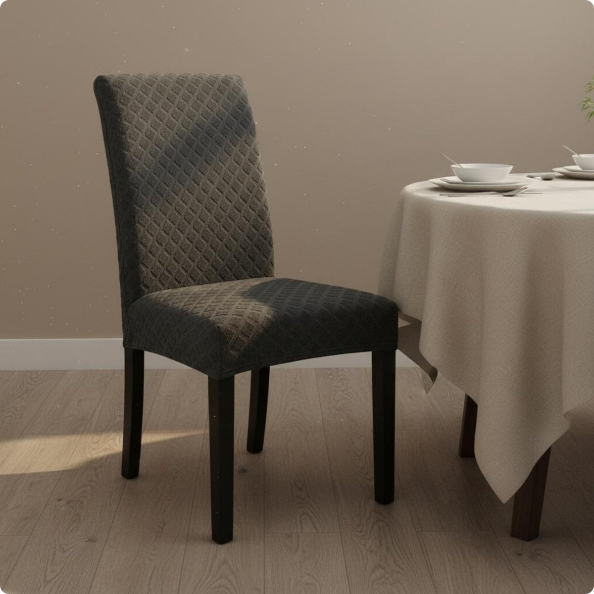 Stretch Dining Chair Cover Full Coverage High Back Chair Cover Easy to Install