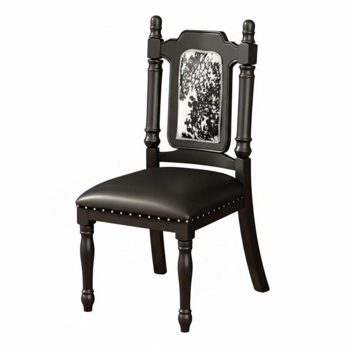 Upholstered Highrear Chair Retro Retro Design Upholstered Highrear Seat Nailhead Three-Piece Set Stain Resistant