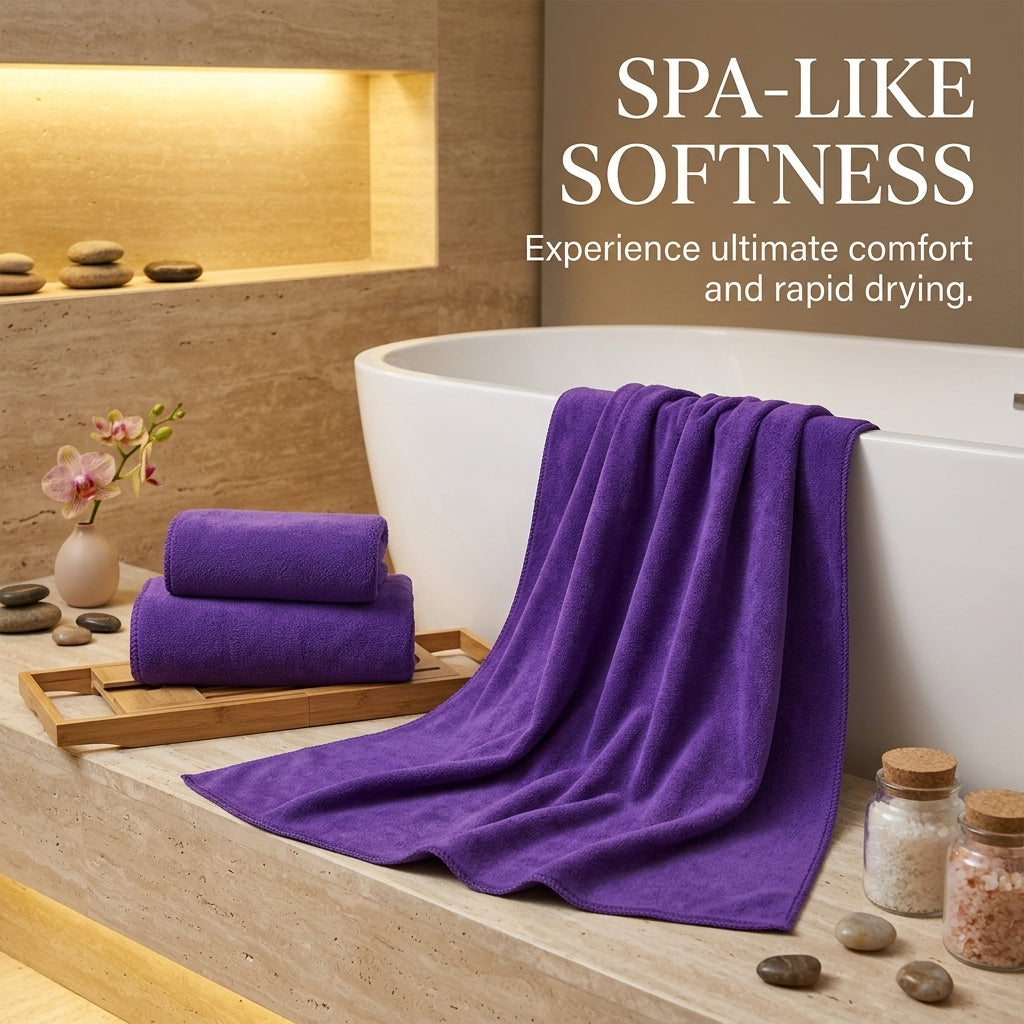 Microfiber Hair Drying Towel for Salon, Super Absorbent Beauty Wrap for Hairdressers, Quick Plop Styling