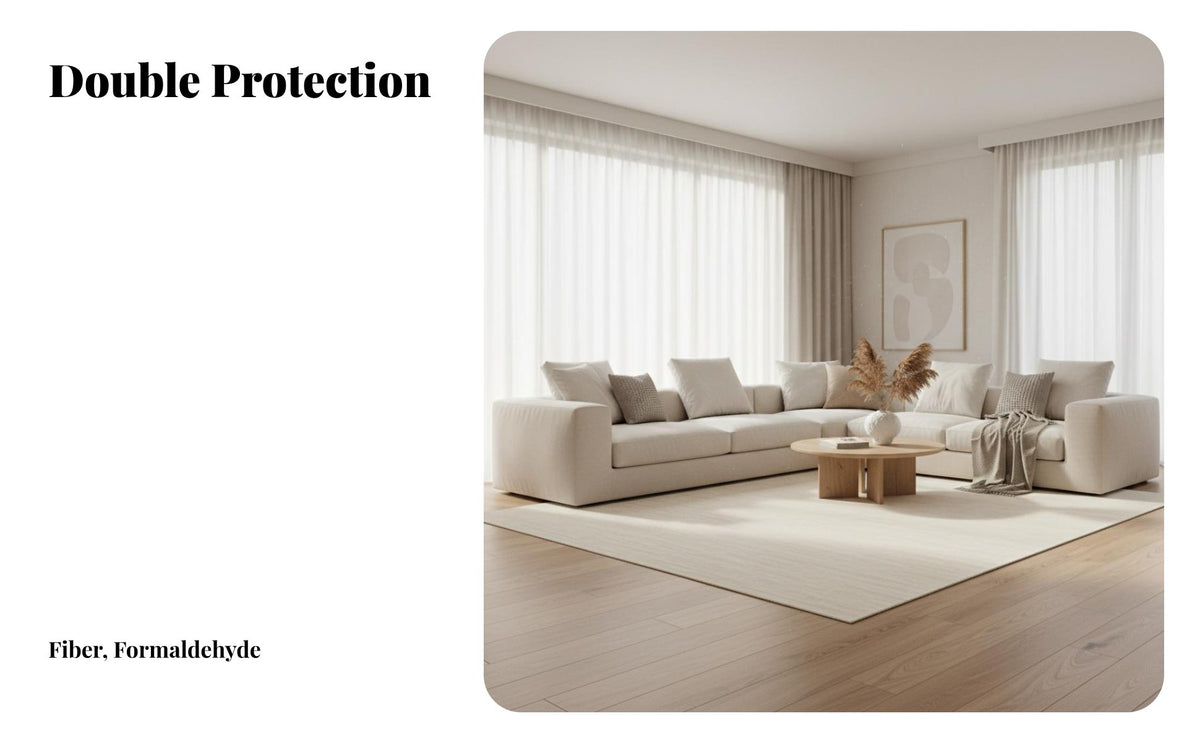 Waterproof Cream Design Carpet Easy to Clean Living Room Rug Stain-Resistant Minimalist Textured Rug Soft Feel for Homeowners, Families, Pet Owners, Bedroom, Sofa Area, Entryway, High Traffic Areas