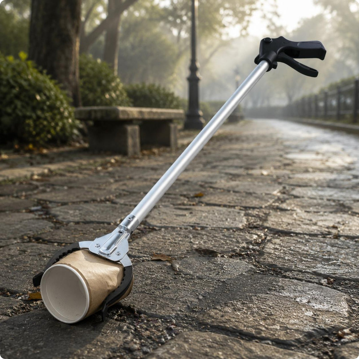 Garbage Grabber Long Handled Litter Picker Aluminum Alloy