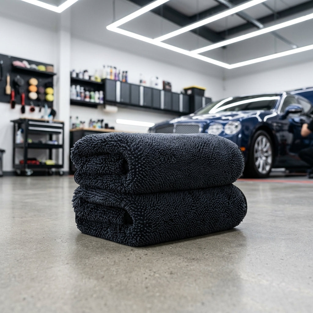 1000 GSM Car Drying Towel, Super Absorbent Double Layer Twisted Yarn Wash Cloth, Cloth for Detailing, Glass and Household Use